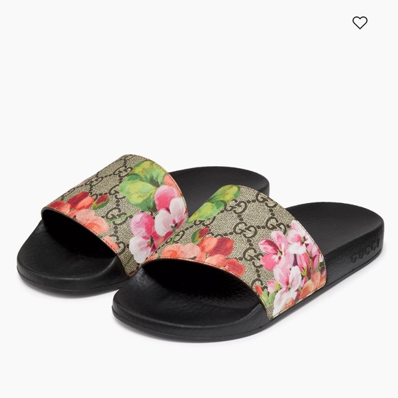 Gucci GG Blooms Supreme Slide Sandals